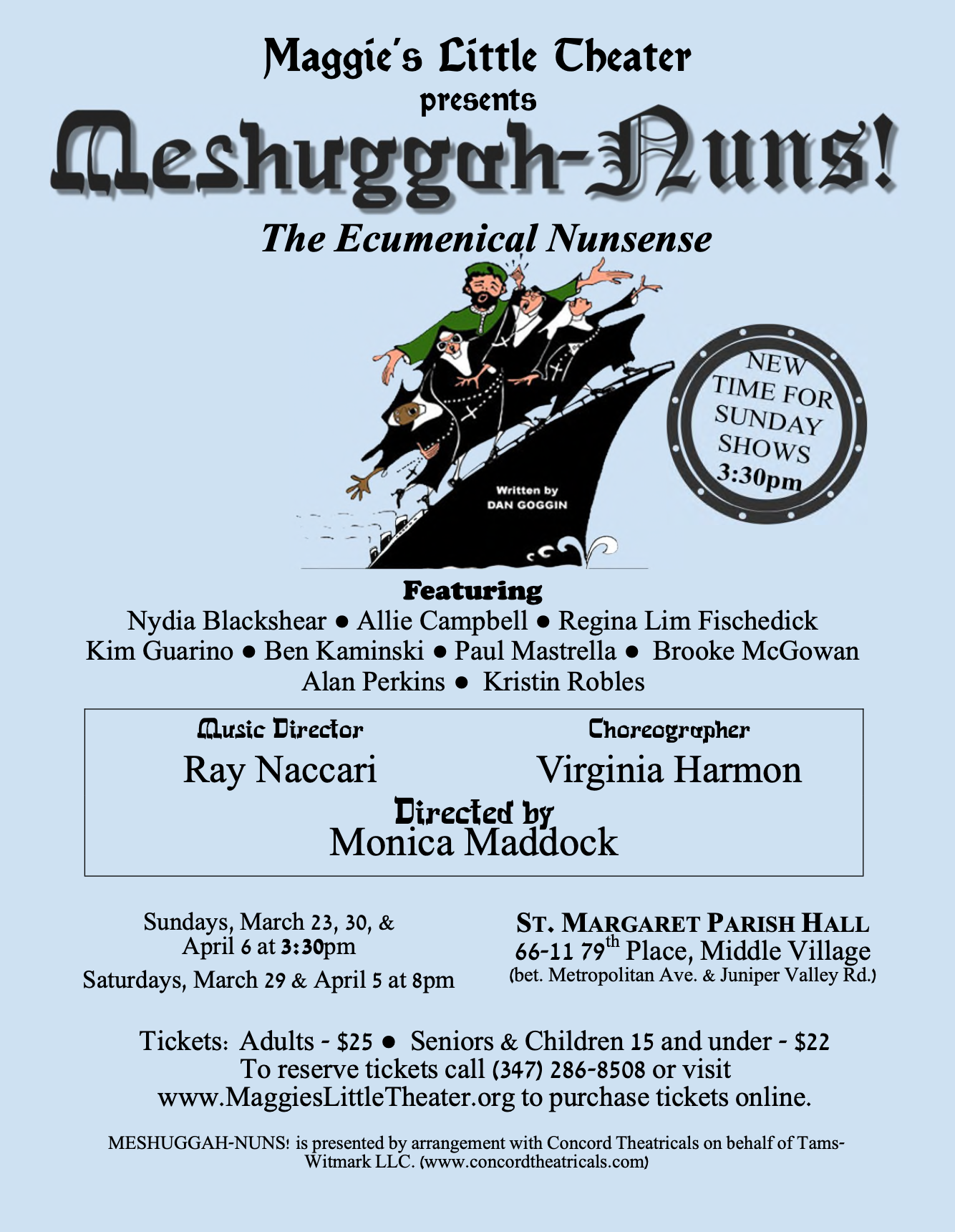 Maggie’s Little Theater presents Messhugah-Nuns